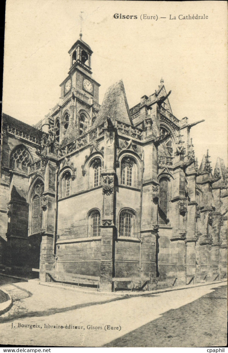 CPA Gisors Eure La Cathedrale