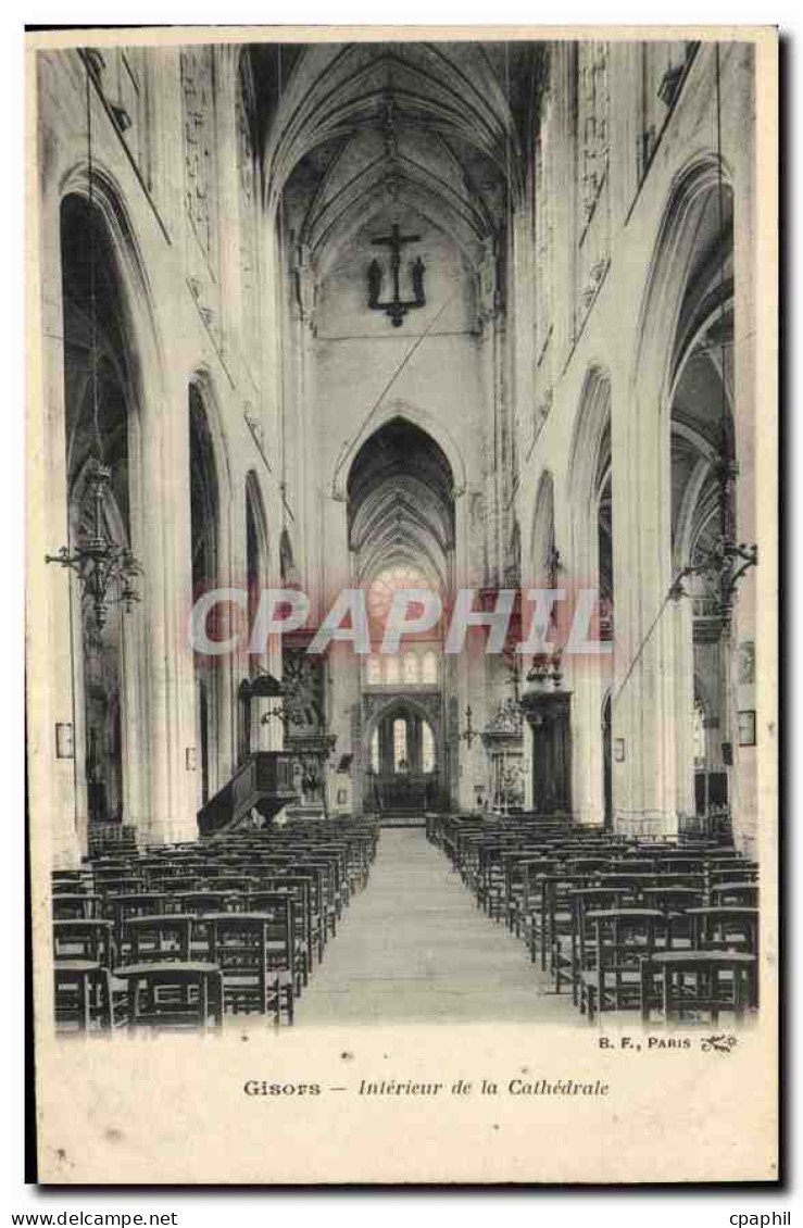 CPA Gisors Interieur de la Cathedrale