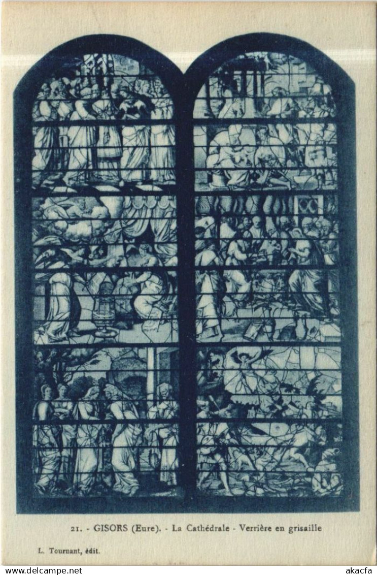 CPA GISORS La Cathedrale - Verriere en Grisaille (1160907)