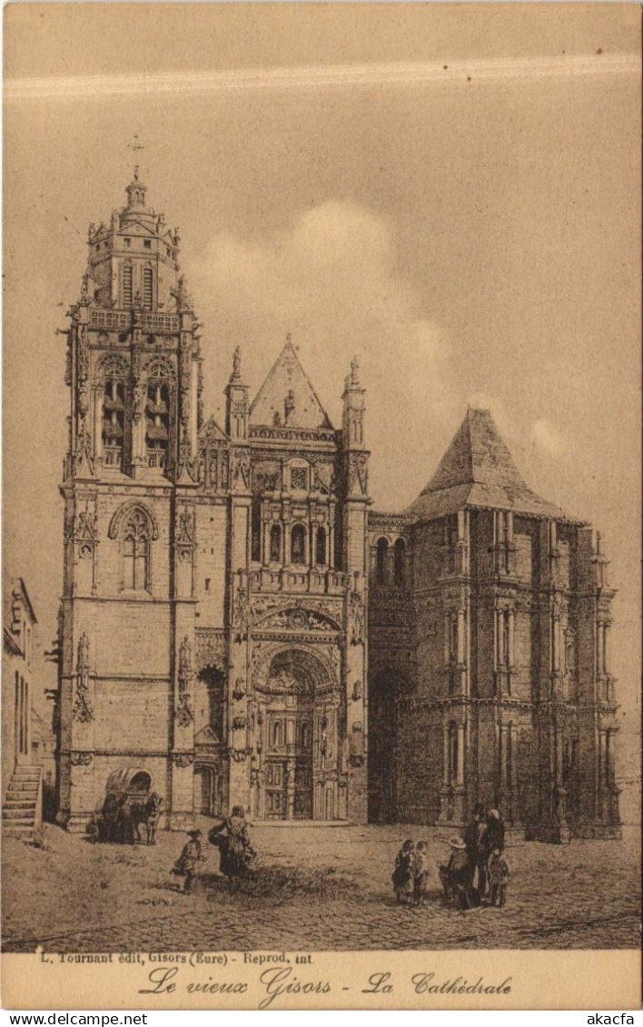 CPA GISORS Le Vieux Gisors - La Cathedrale (1160896)