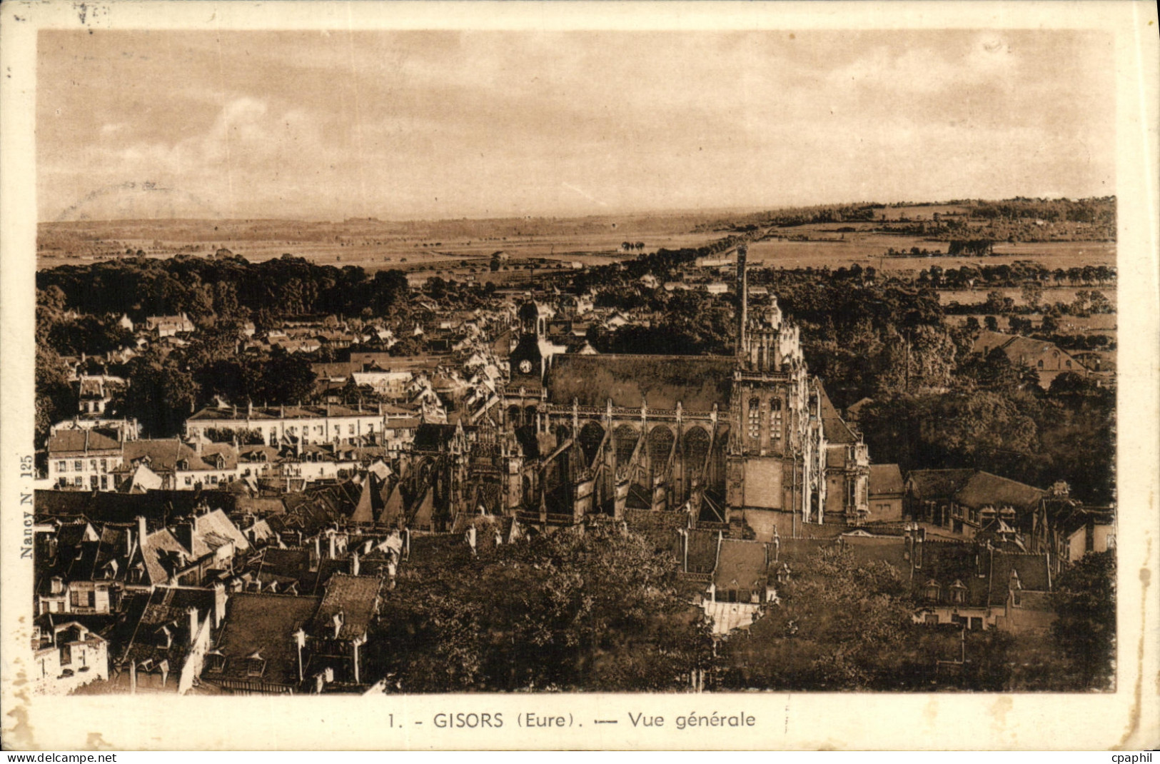 CPA Gisors Vue generale