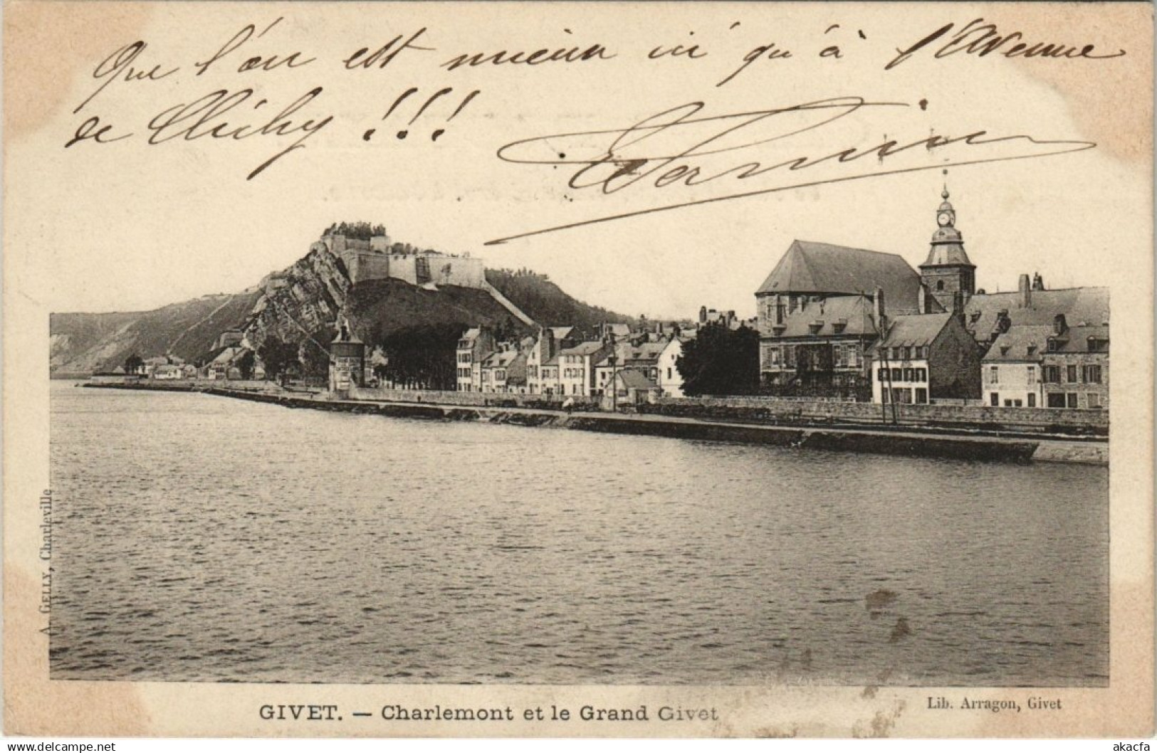 CPA GIVET - Charlemont et le grand GIVET (147864)