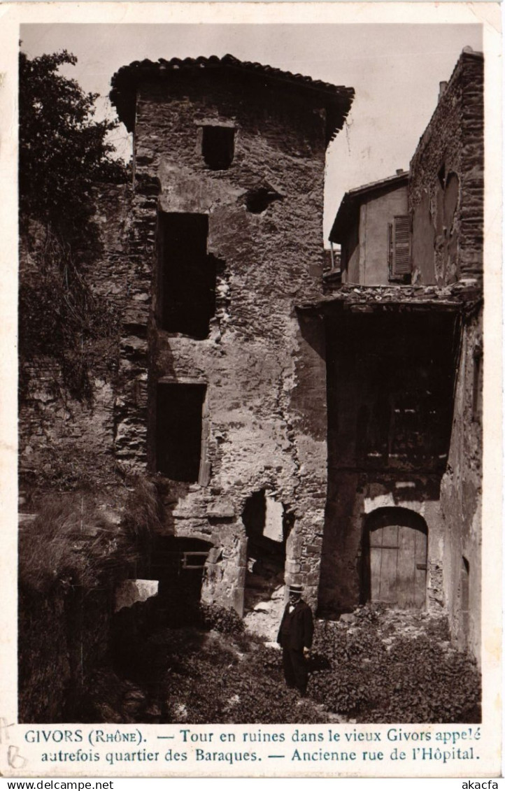 CPA GIVORS - Tour en ruines dans le vieux GIVORS appele (450748)