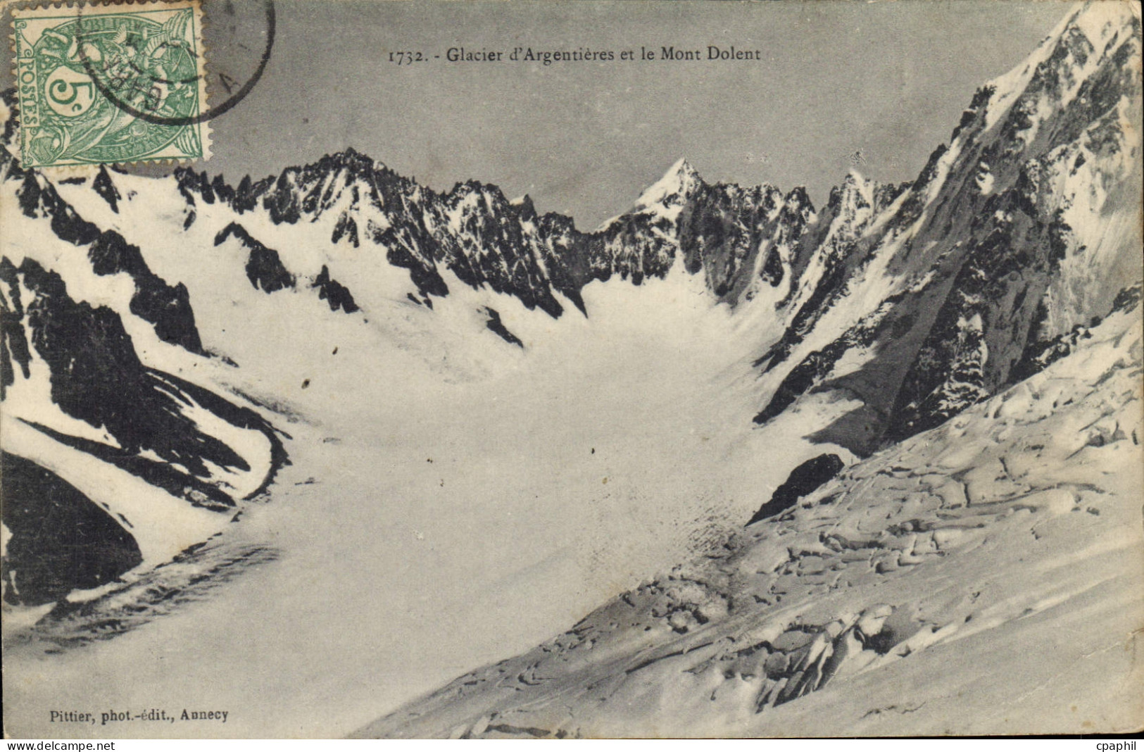 CPA Glacier d'Argentieres et le Mont Dolent