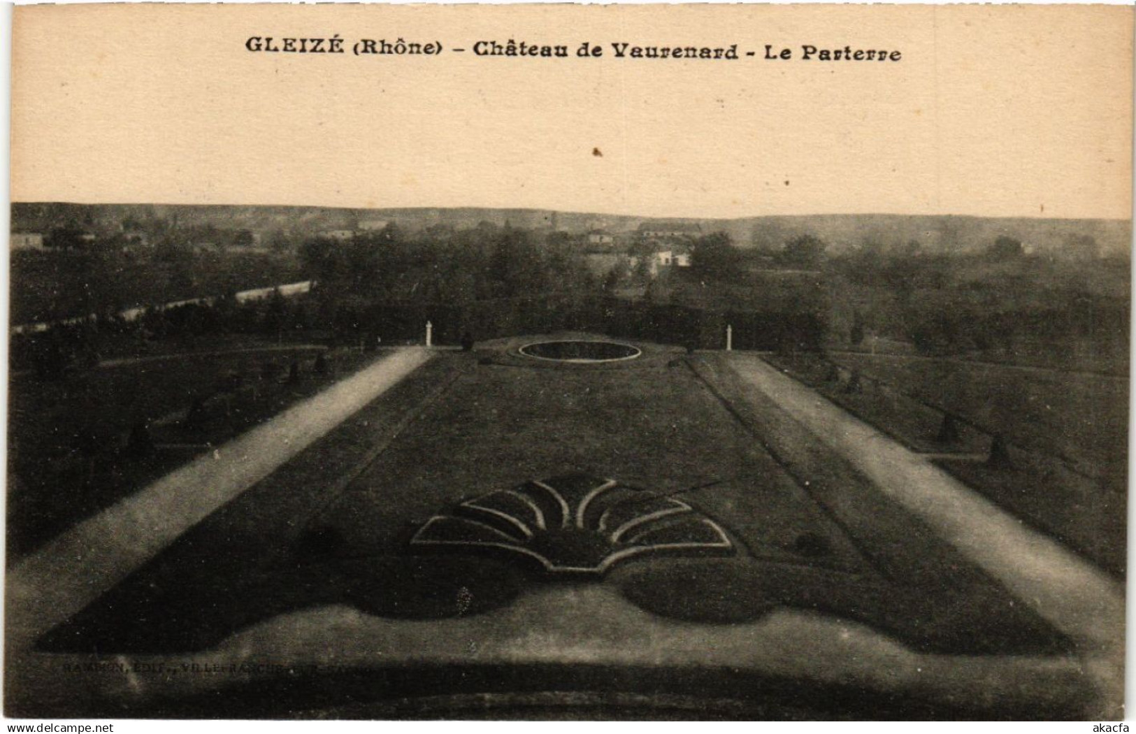 CPA GLEIZE Chateau de VAURENARD Le Parterre (462383)