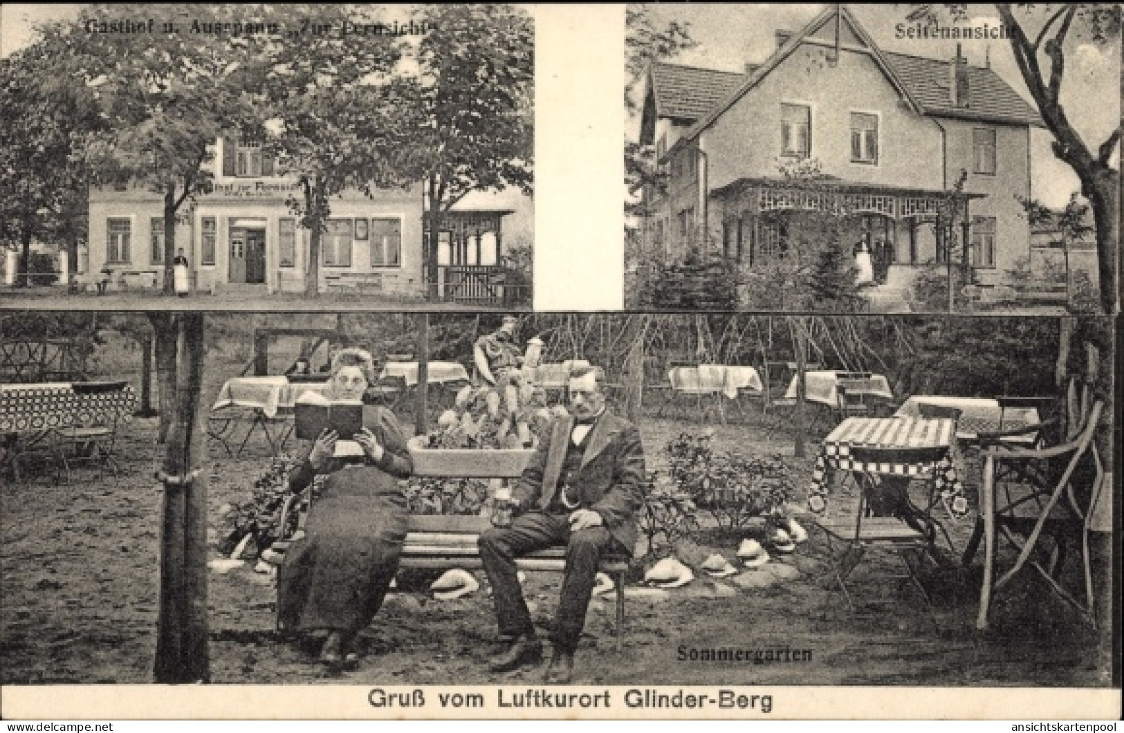 CPA Glinde in Schleswig Holstein, Glinder Berg, Sommergarten