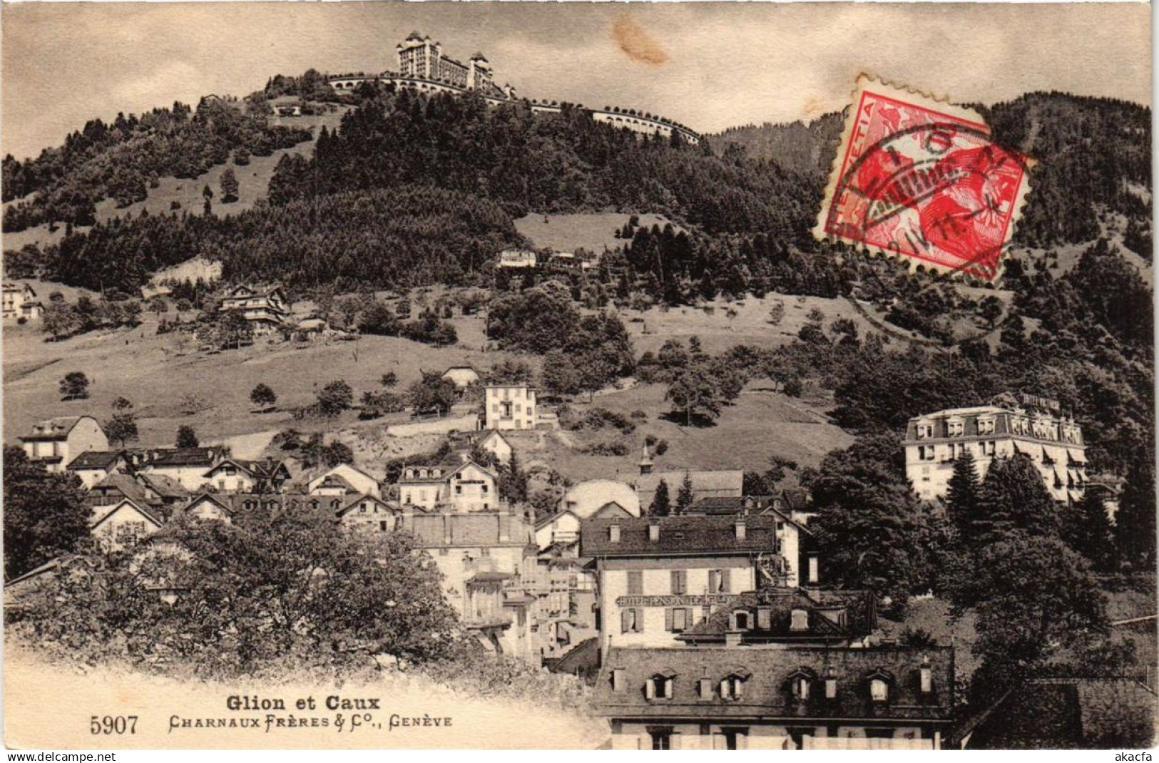 CPA GLION et CAUX SWITZERLAND (705288)