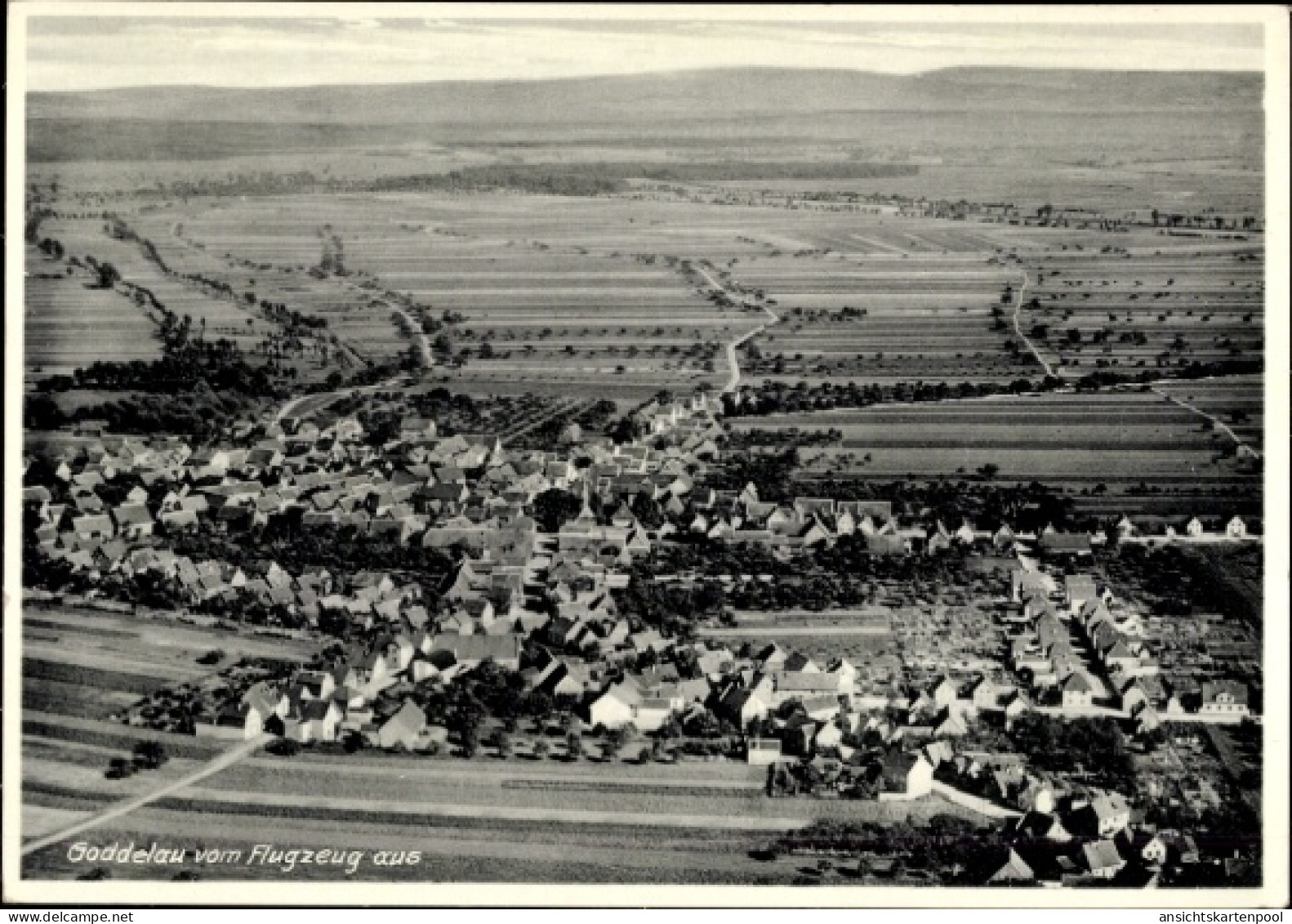 CPA Goddelau Riedstadt in Hessen, Fliegeraufnahme