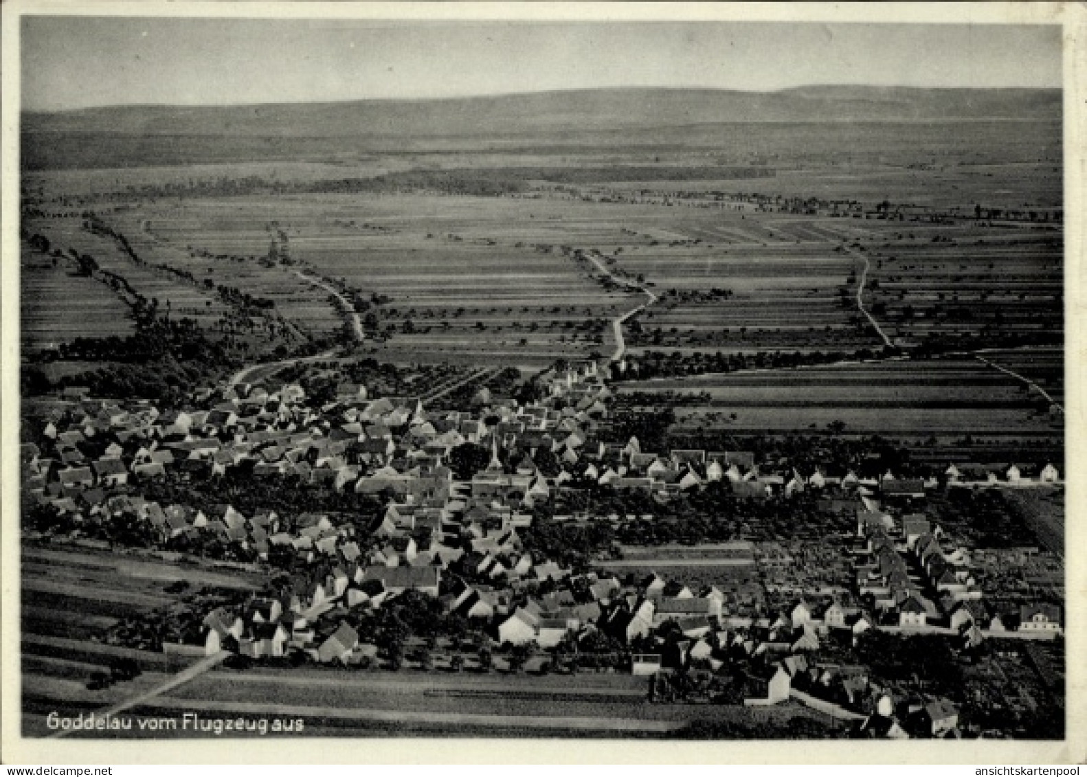 CPA Goddelau Riedstadt in Hessen, Fliegeraufnahme