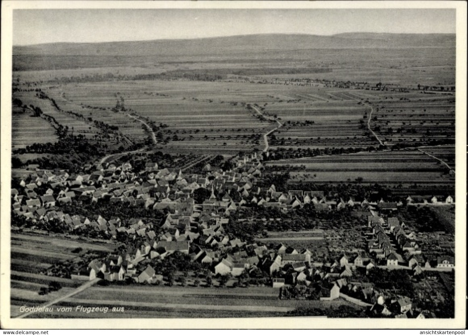 CPA Goddelau Riedstadt in Hessen, Fliegeraufnahme