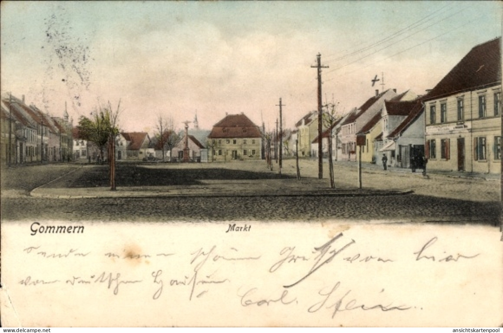 CPA Gommern Saxe Anhalt, Marktplatz