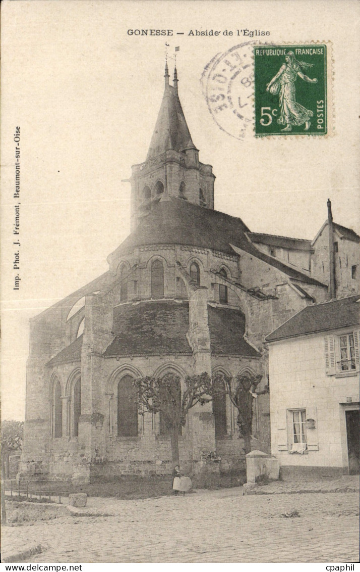 CPA Gonesse Abside De I'Eglise