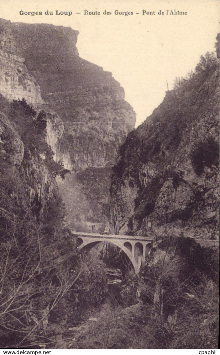 CPA Gorges du Loup Route des Gorges Pont de l'Abime