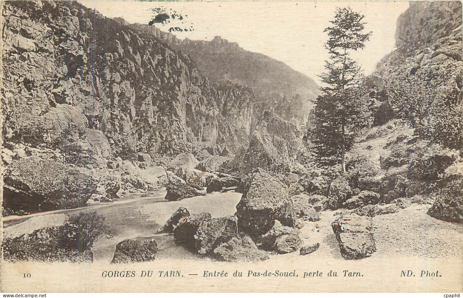 CPA Gorges du Tarn entree du Pas de Souci perte du Tarn