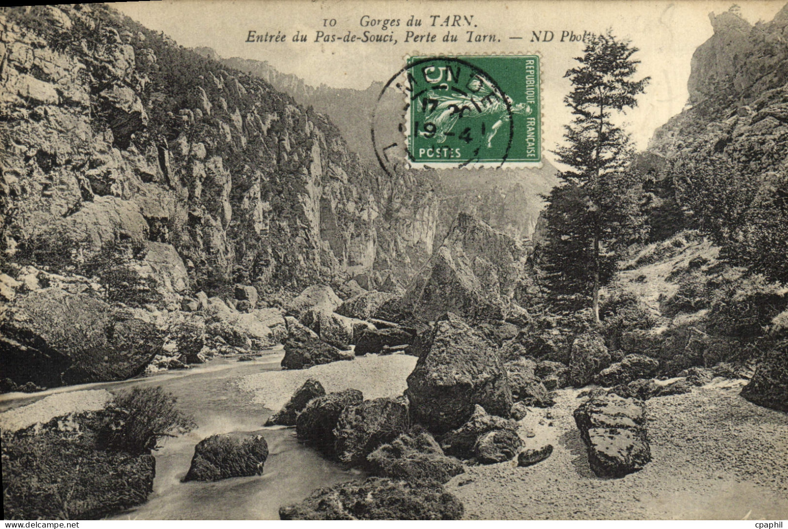 CPA Gorges Du Tarn Entree du pas du Souci Perle du Tarn