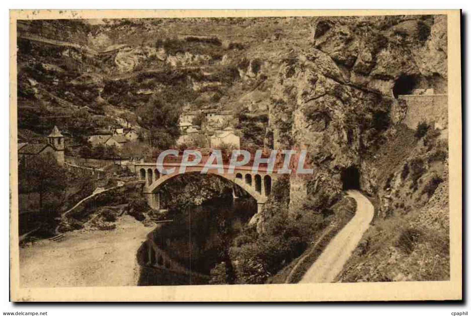 CPA Gorges Du Tarn Le Tarn a Saint Chely