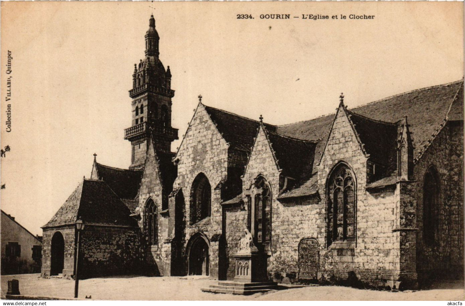 CPA GOURIN - L'Église et le Clocher (368946)