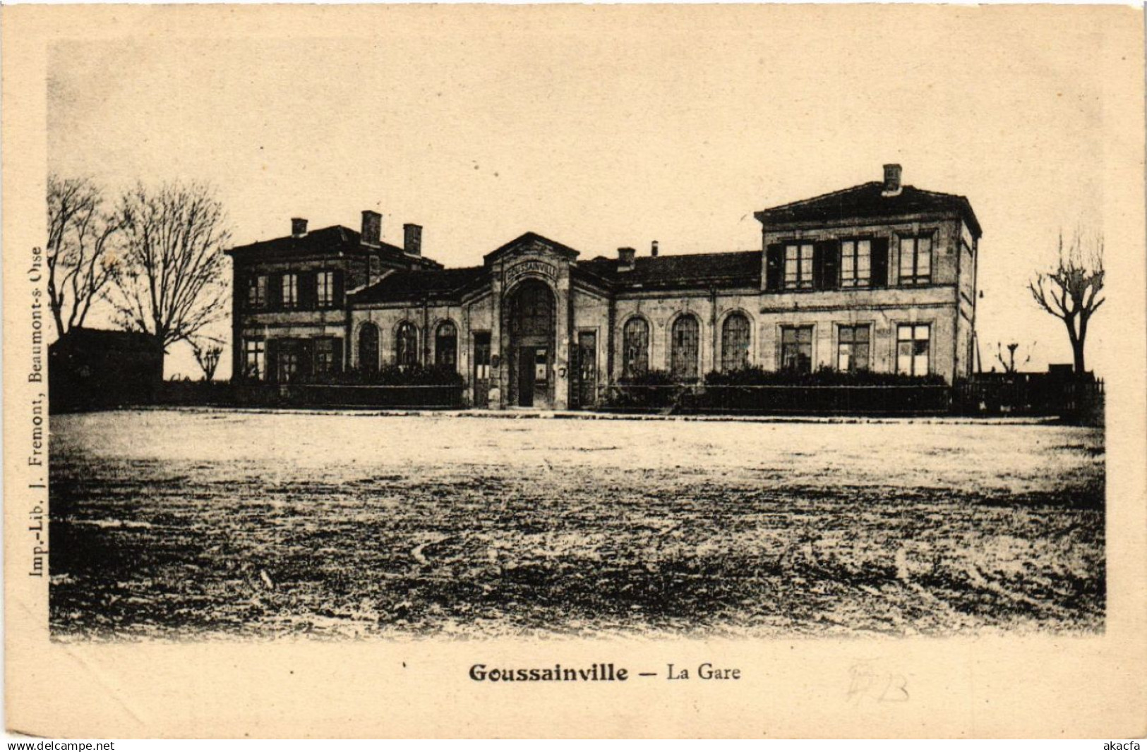 CPA GOUSSAINVILLE - La Gare (519549)