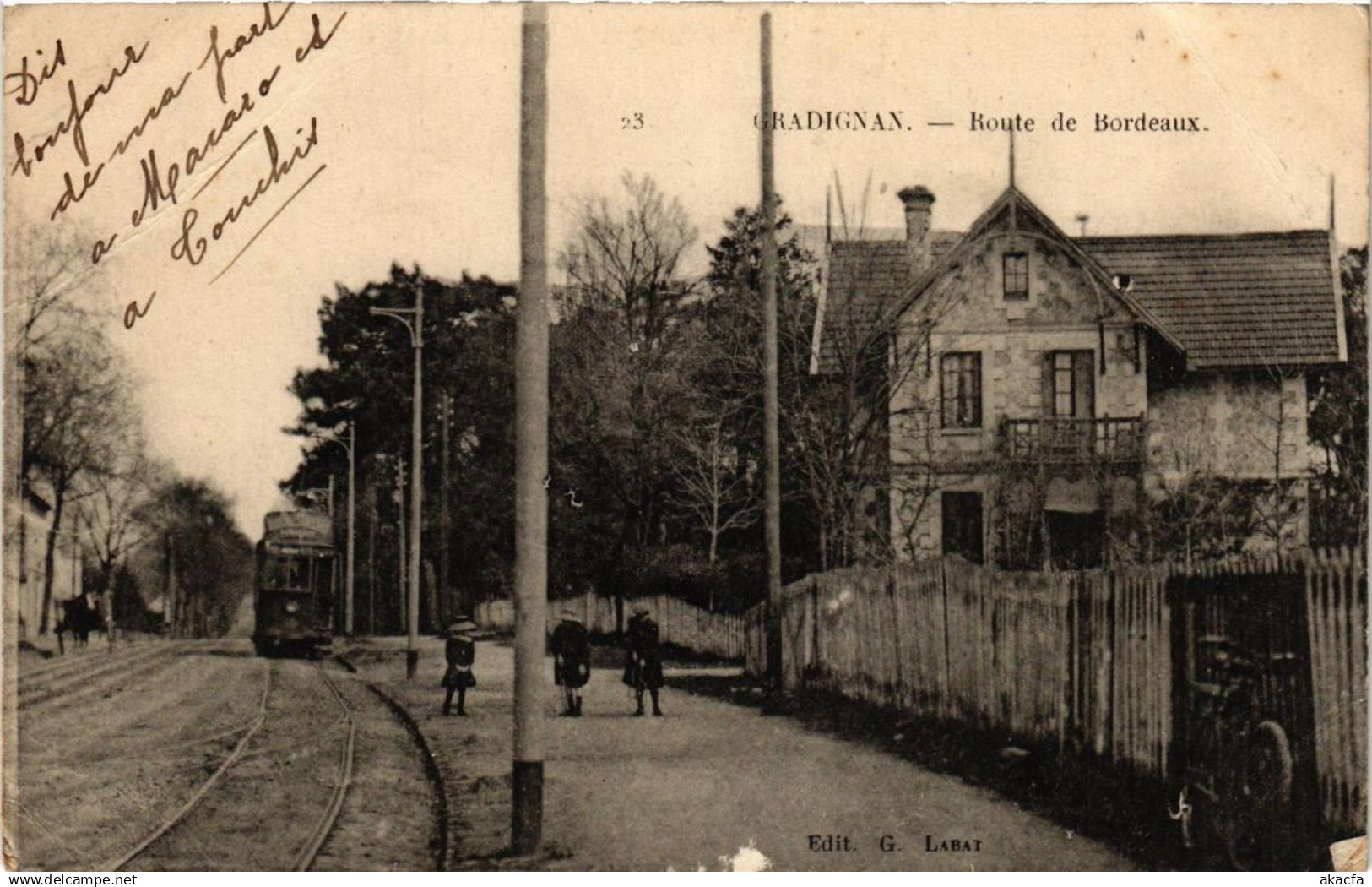 CPA GRADIGNAN Route de Bordeaux (687078)