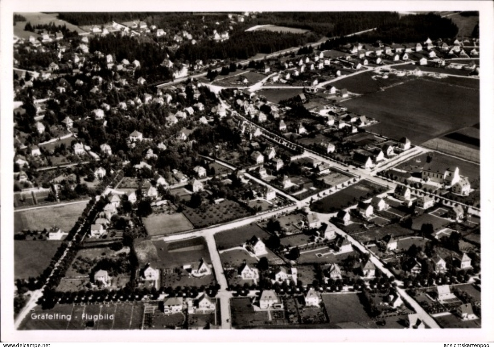 CPA Gräfelfing in Oberbayern, Fliegeraufnahme
