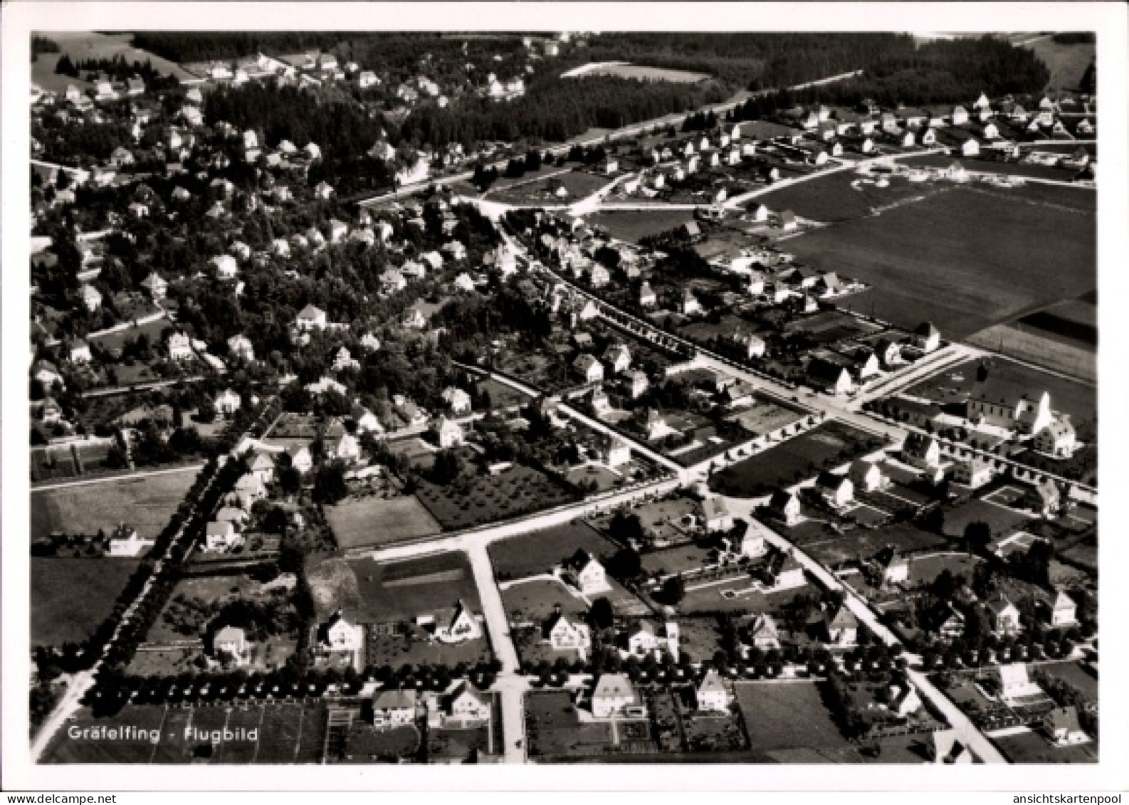 CPA Gräfelfing in Oberbayern, Fliegeraufnahme