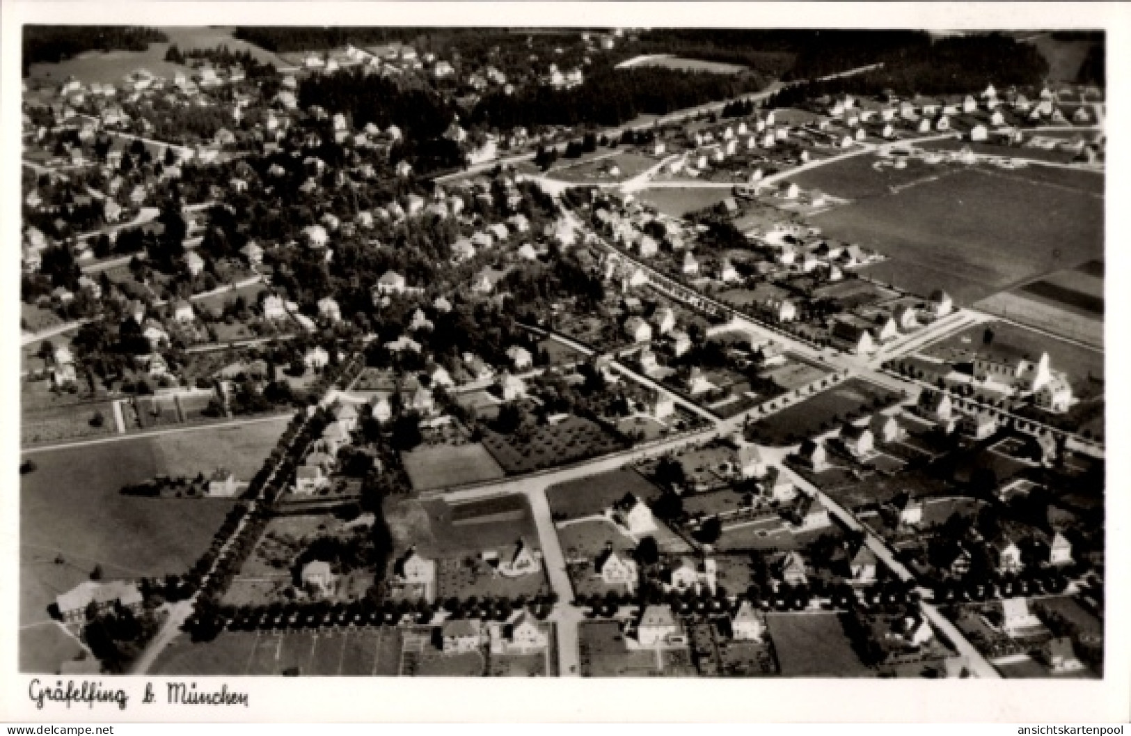 CPA Gräfelfing in Oberbayern, Fliegeraufnahme