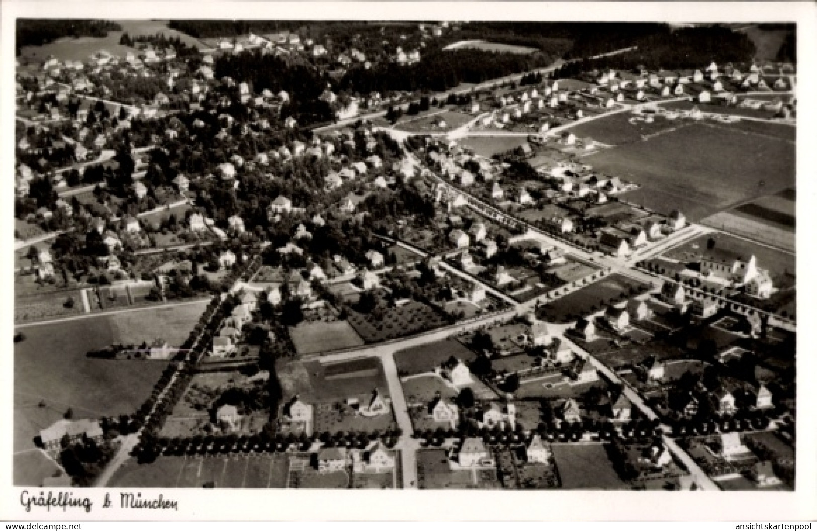 CPA Gräfelfing in Oberbayern, Fliegeraufnahme