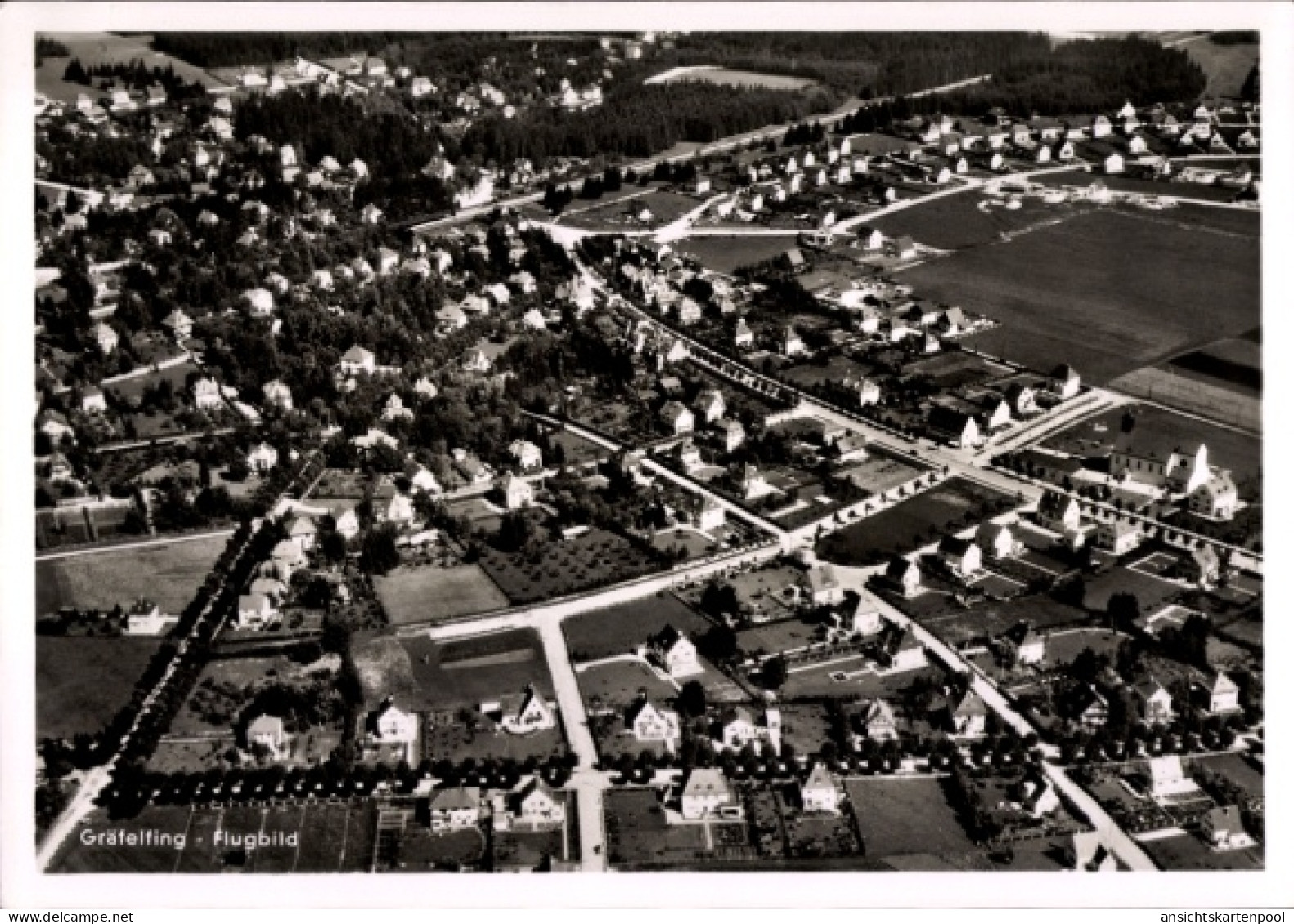 CPA Gräfelfing in Oberbayern, Fliegeraufnahme