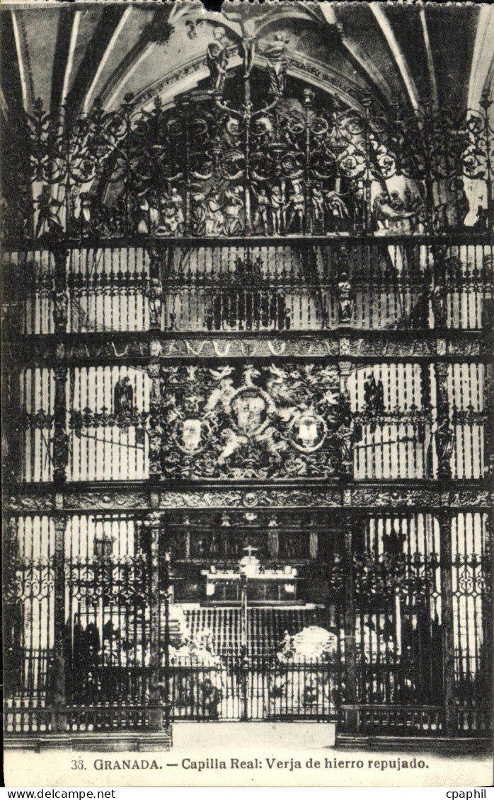 CPA Granada Capilla Real Verja de hierro repujado