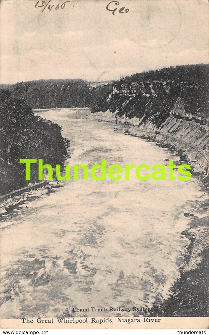 CPA GRAND TRUNK RAILWAY SYSTEM THE GREAT WHIRLPOOL RAPIDS NIAGARA RIVER