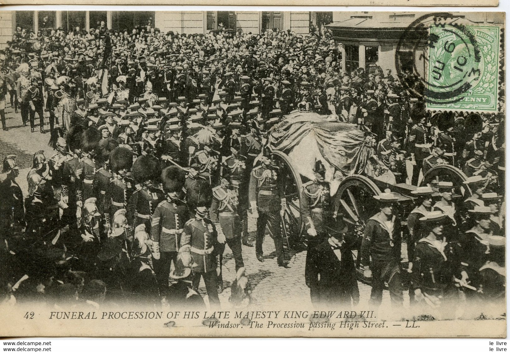 CPA GRANDE-BRETAGNE. FUNERAL PROCESSION OF HIS LATE MAJESTY KING EDWARD VII 1910 - Royaume Uni - 1910
