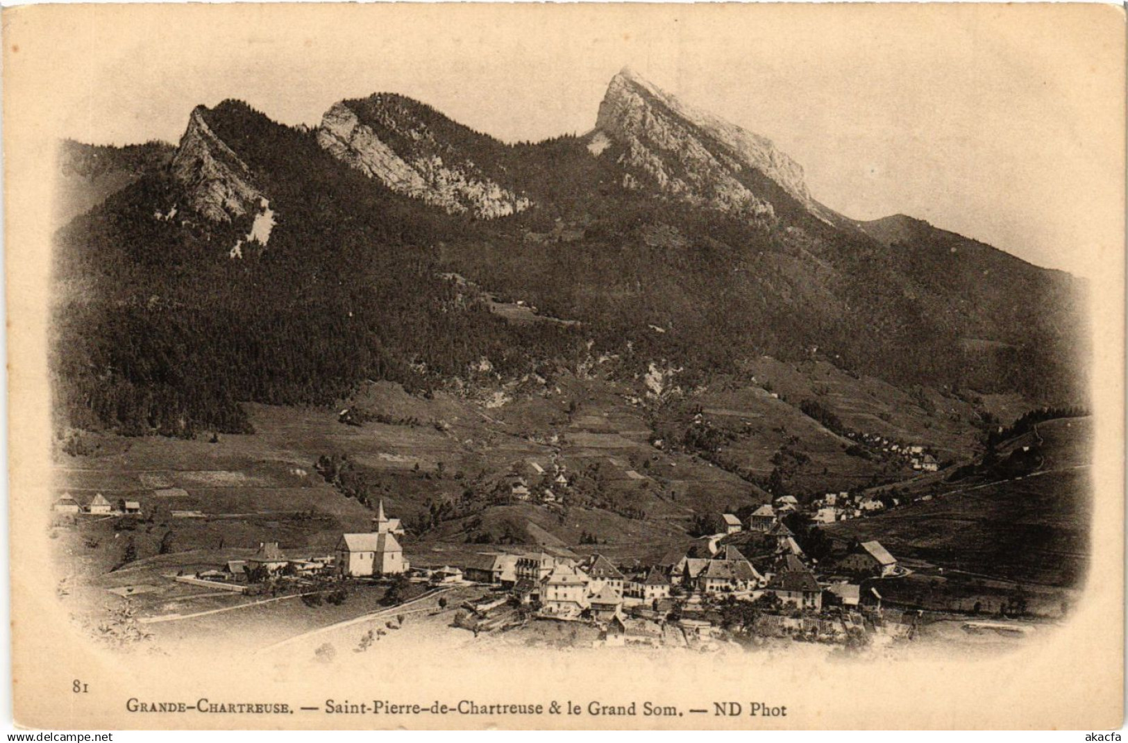 CPA Grande-CHARTREUSE - St-PIERRE-de-CHARTREUSE & le Grand Som (652848)