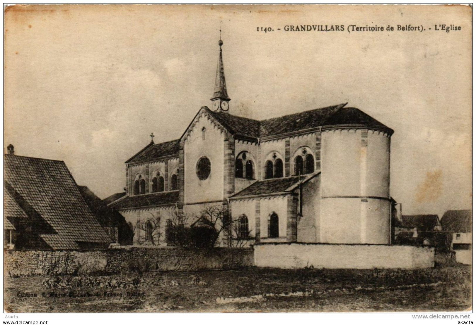 CPA GRANDVILLARS L'église (722596)