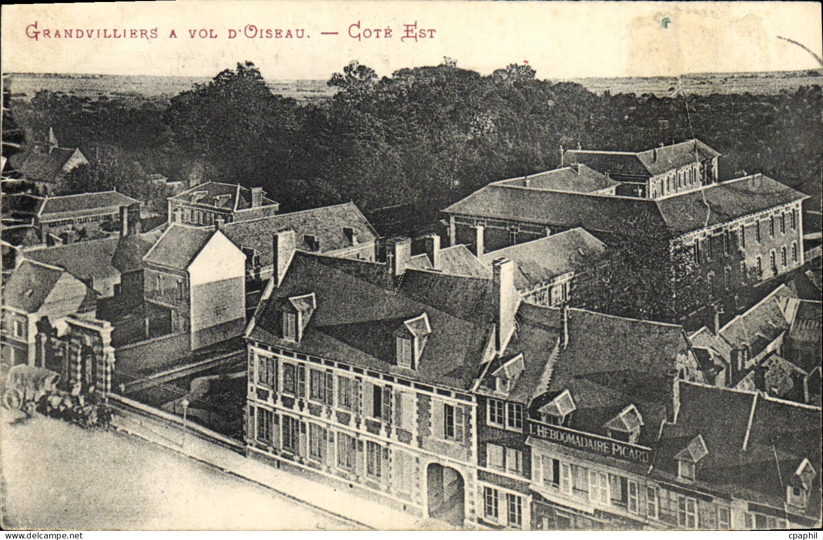 CPA Grandvilliers A Vol D'Oisrau Cote Est Hebdomadaire Picard Journal
