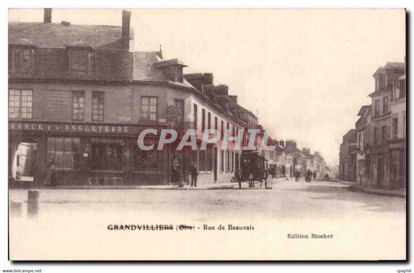 CPA Grandvilliers Rue de Beauvais