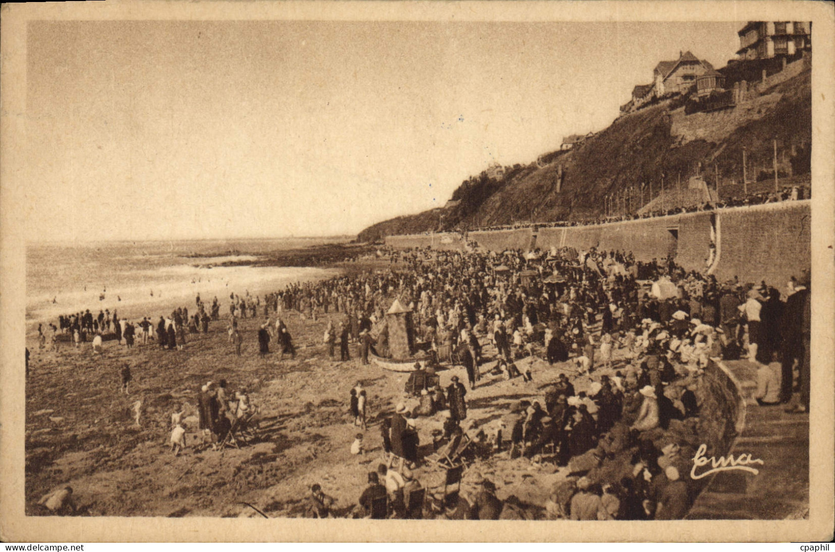 CPA Granville la plage