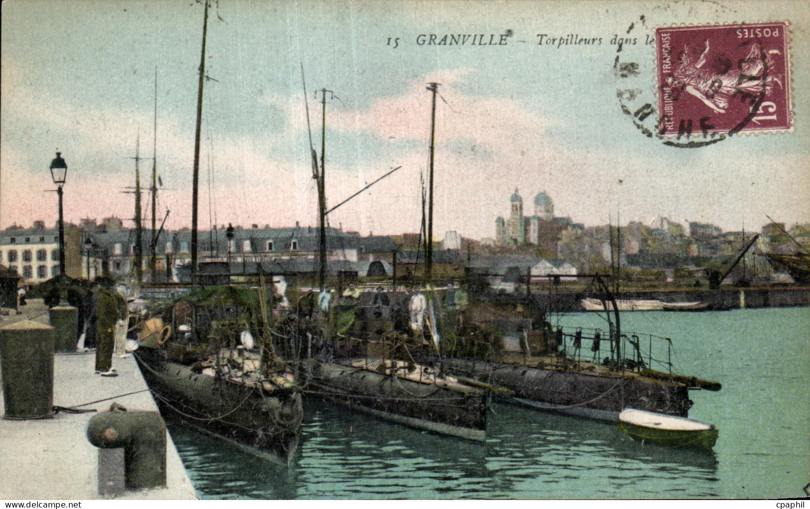 CPA Granville Torpilleurs Bateaux
