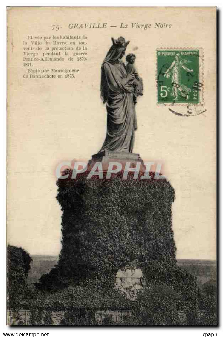 CPA Graville La Vierge Noire