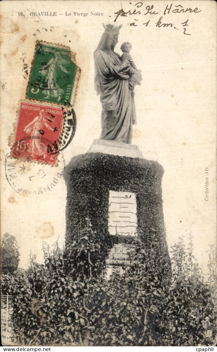 CPA Graville La Vierge Noire