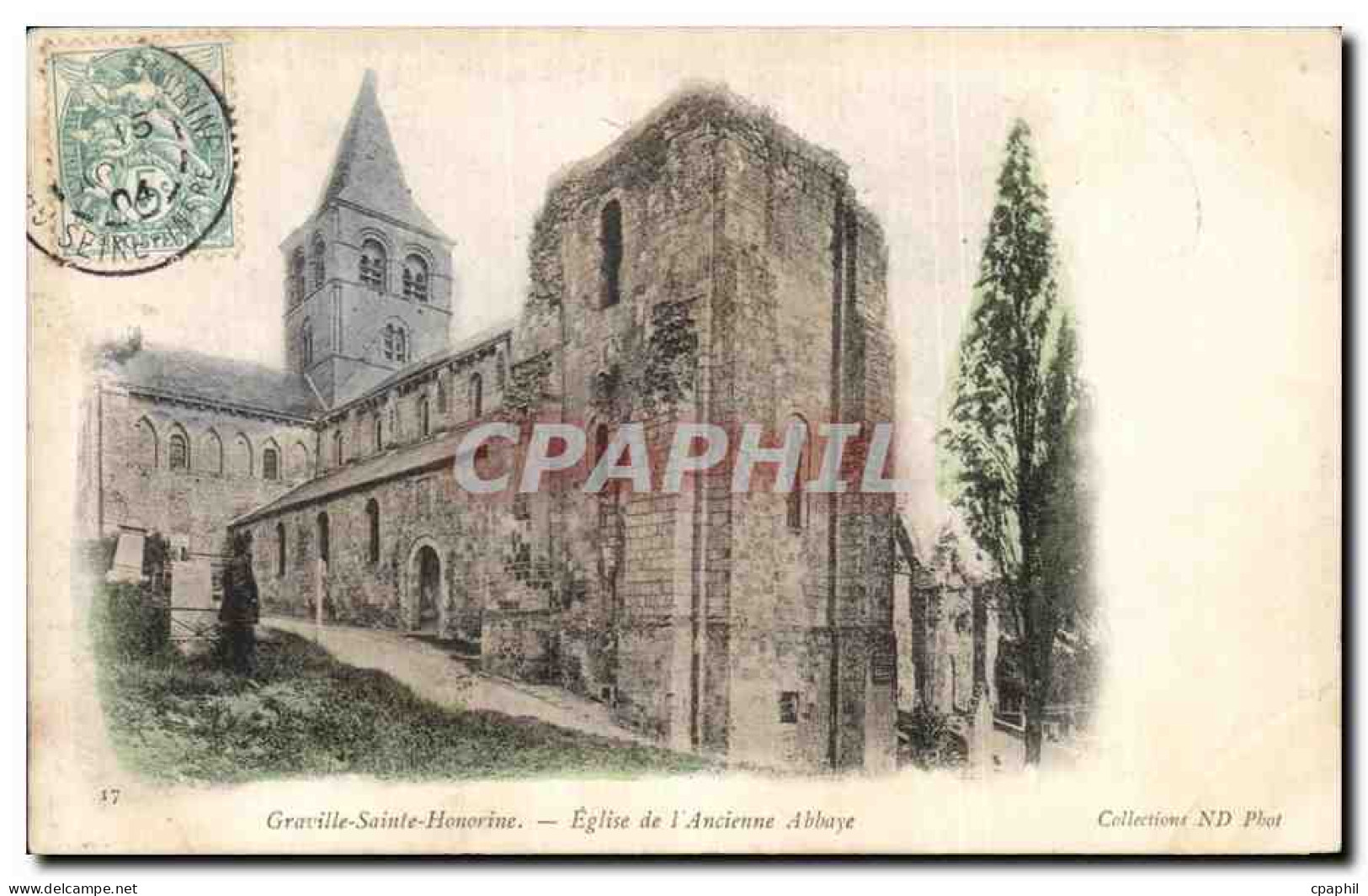 CPA Graville Sainte Honorine Eglise de l'Ancienne Abbaye