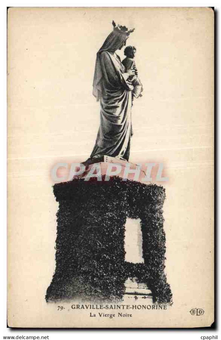 CPA Graville Sainte Honorine La Vierge Notre