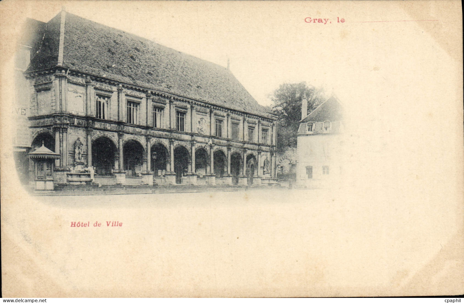 CPA Gray hôtel de ville