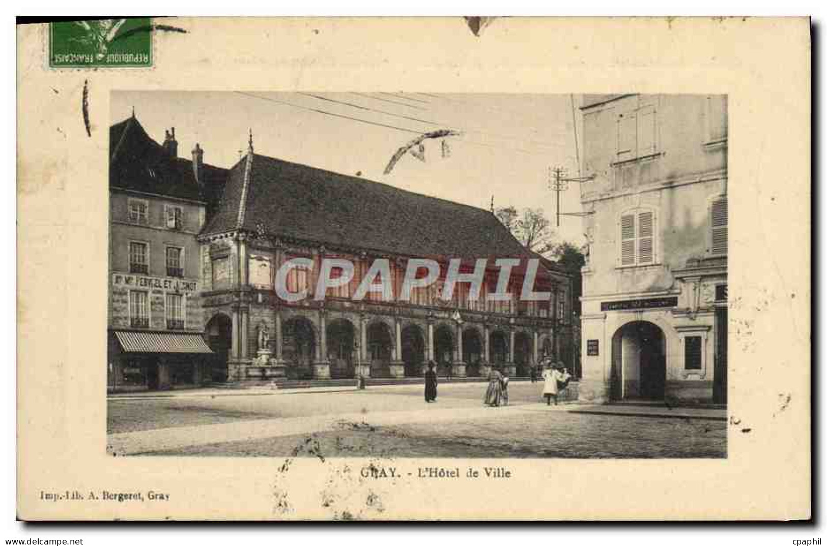 CPA Gray L'Hotel de Ville