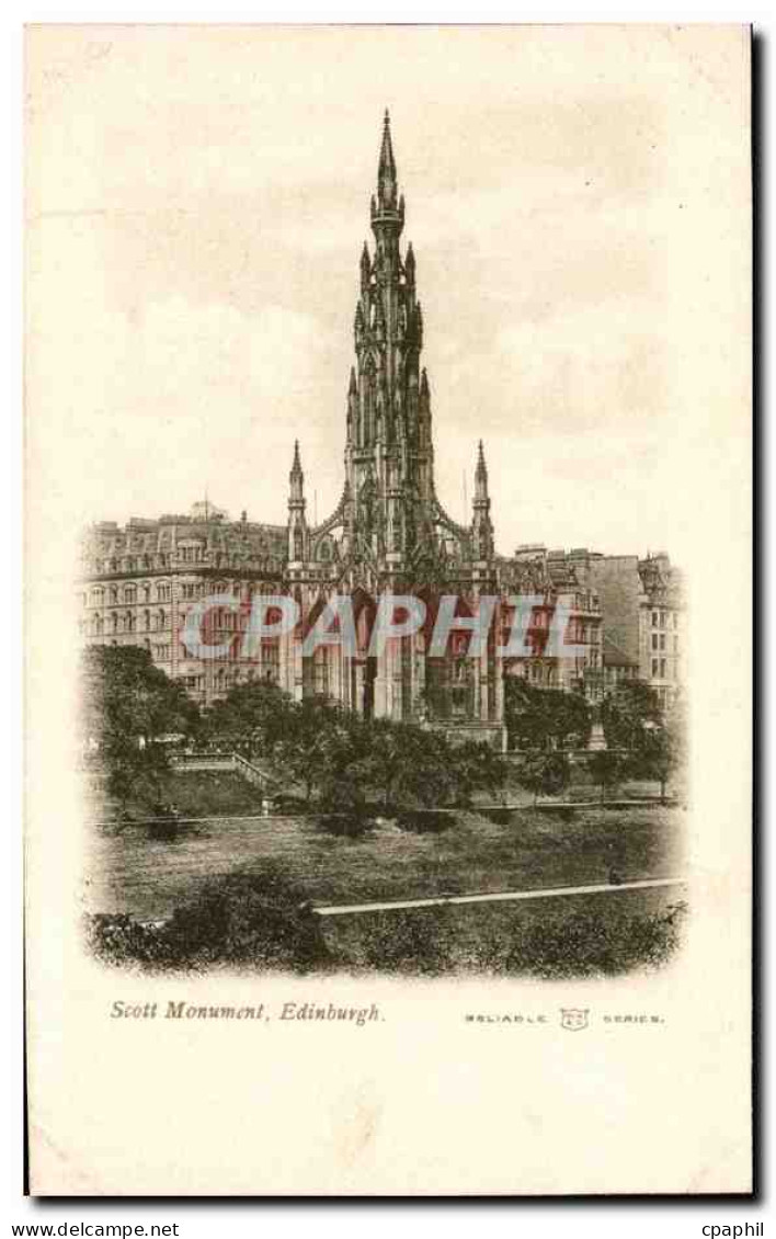 CPA Great Britain Edinburgh Scott monument