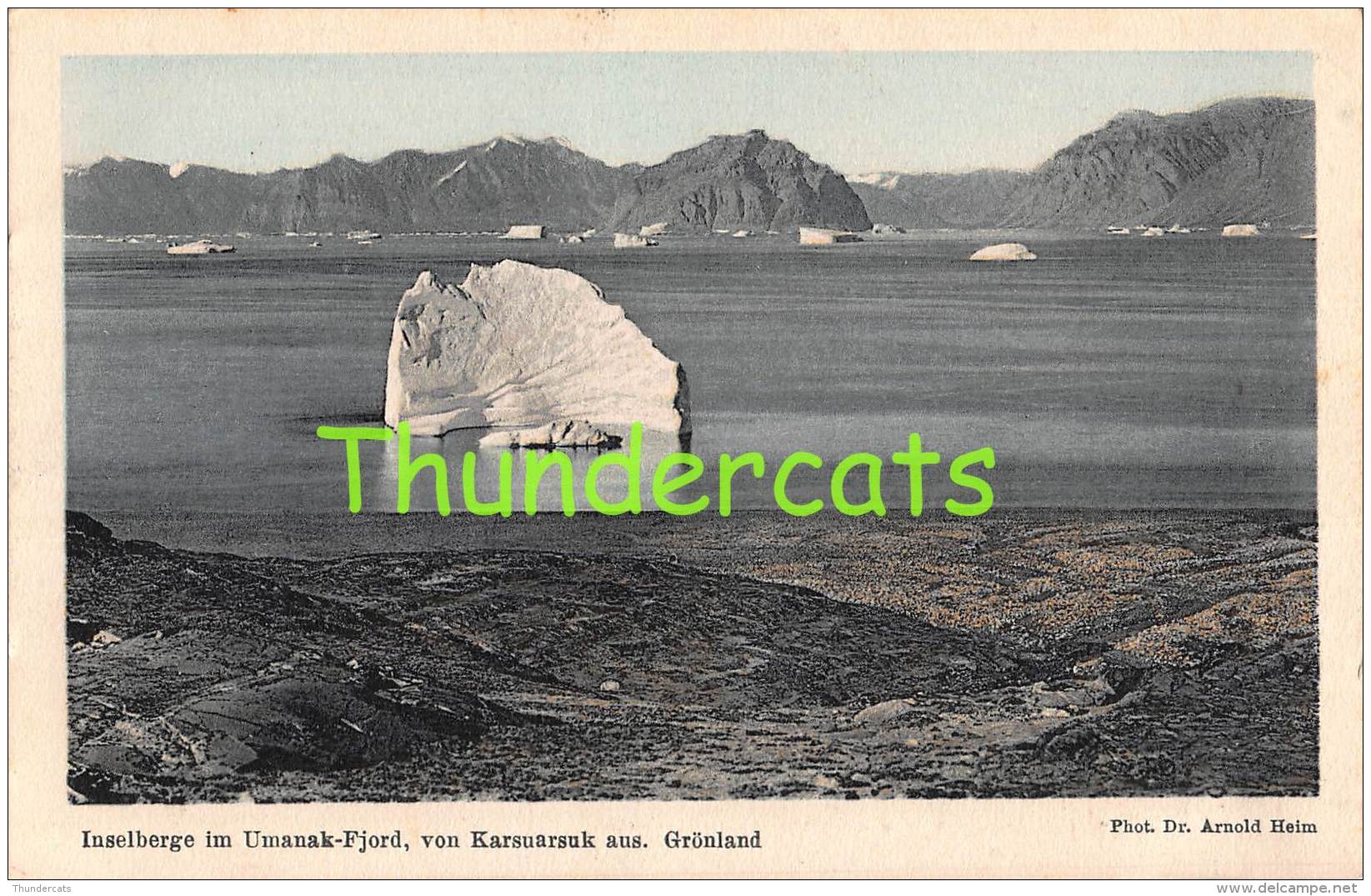 CPA  GREENLAND  GRONLAND -   INSELBERGE IM UMANAK FJORD VON KARSUARSUK AUS