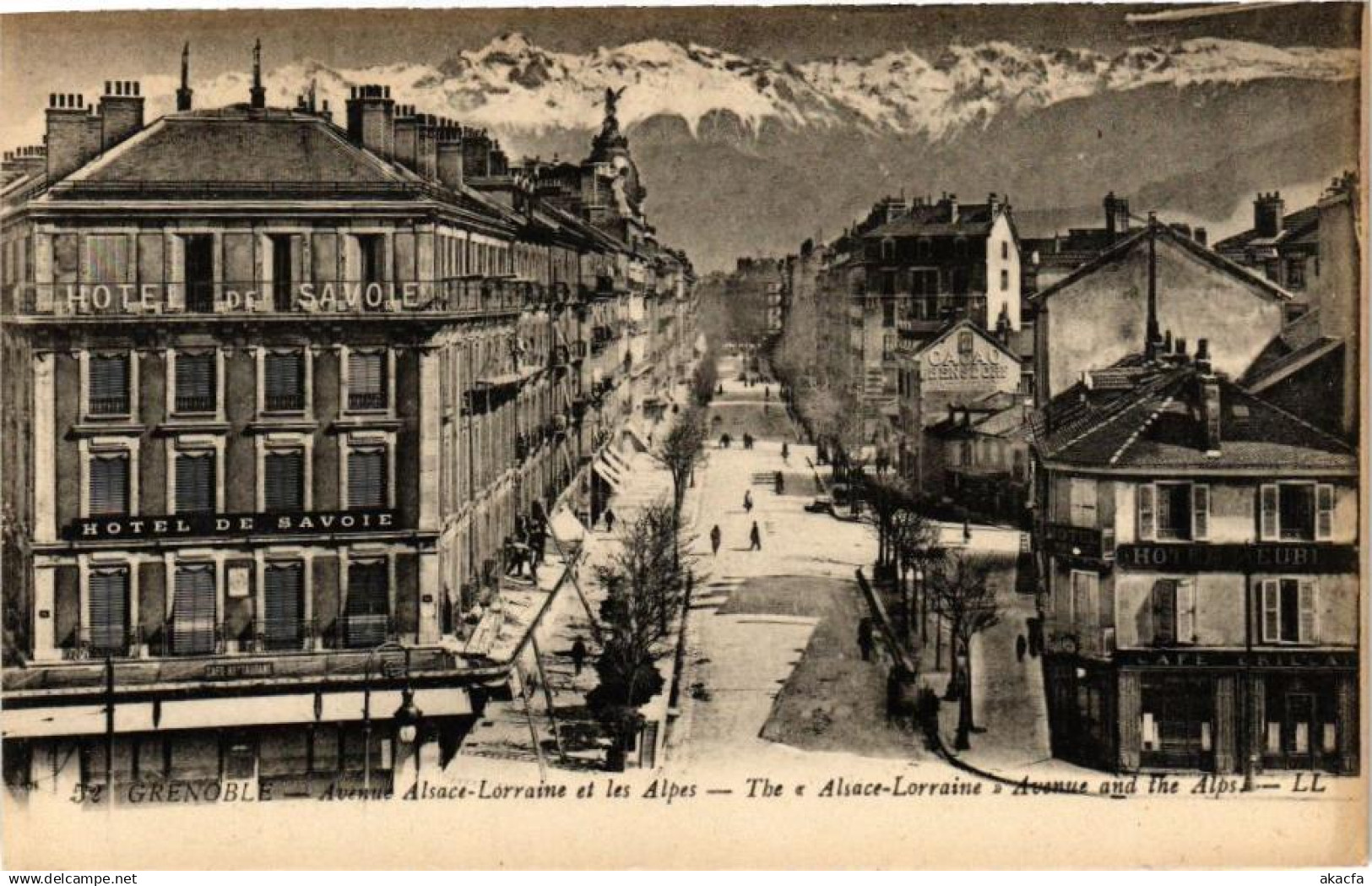 CPA GRENOBLE - Avenue Alsace-Lorraine et les ALPES - The Alsace (243820)