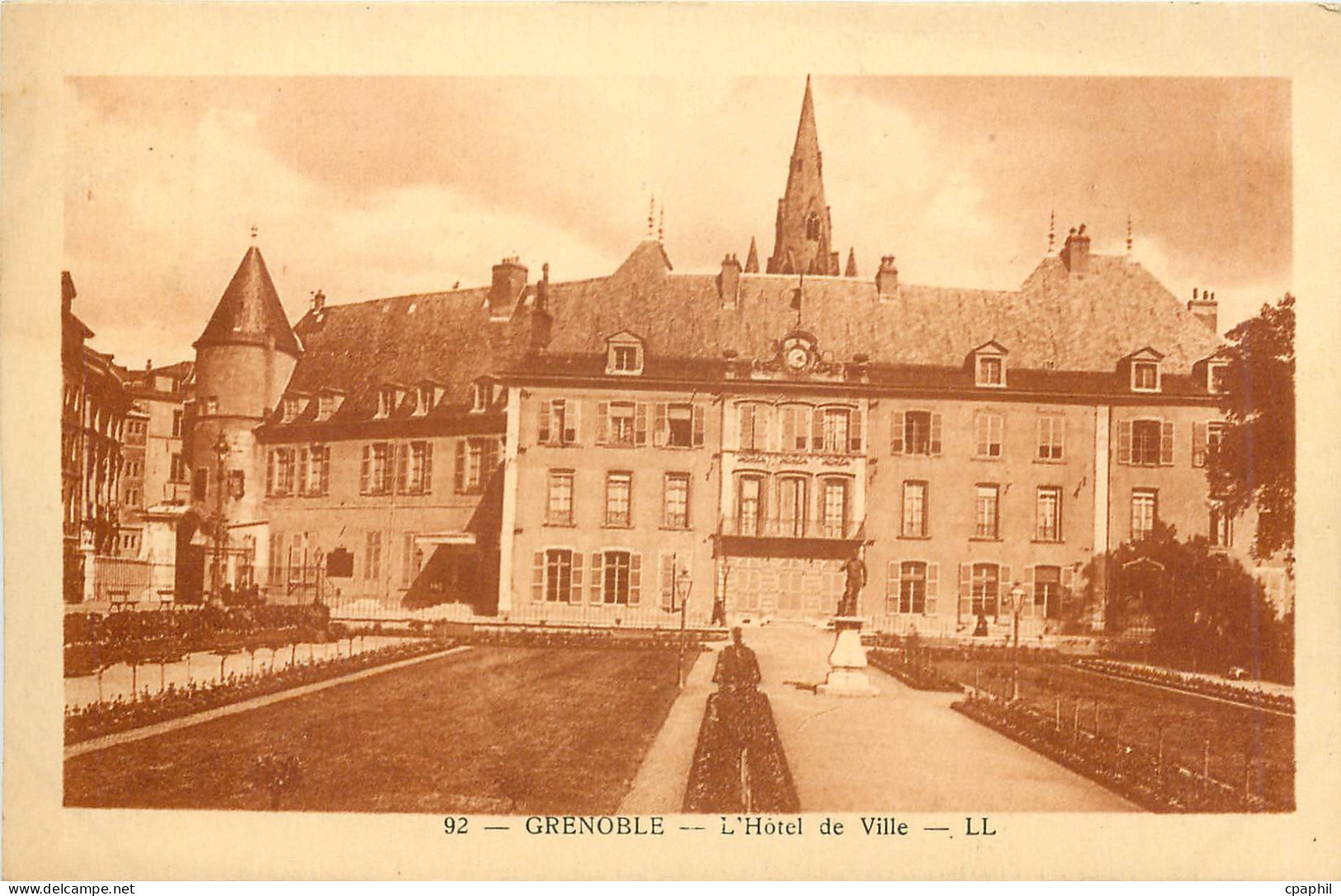 CPA Grenoble l'hotel de ville