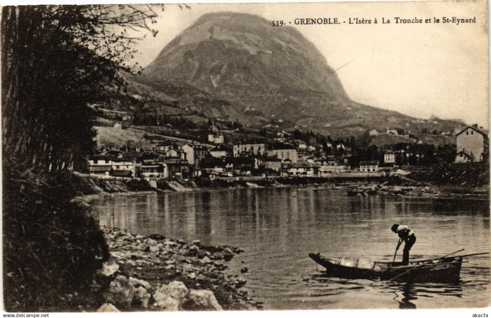 CPA GRENOBLE - L'Isere a la TRONCHE et le St-Eynard (243773)