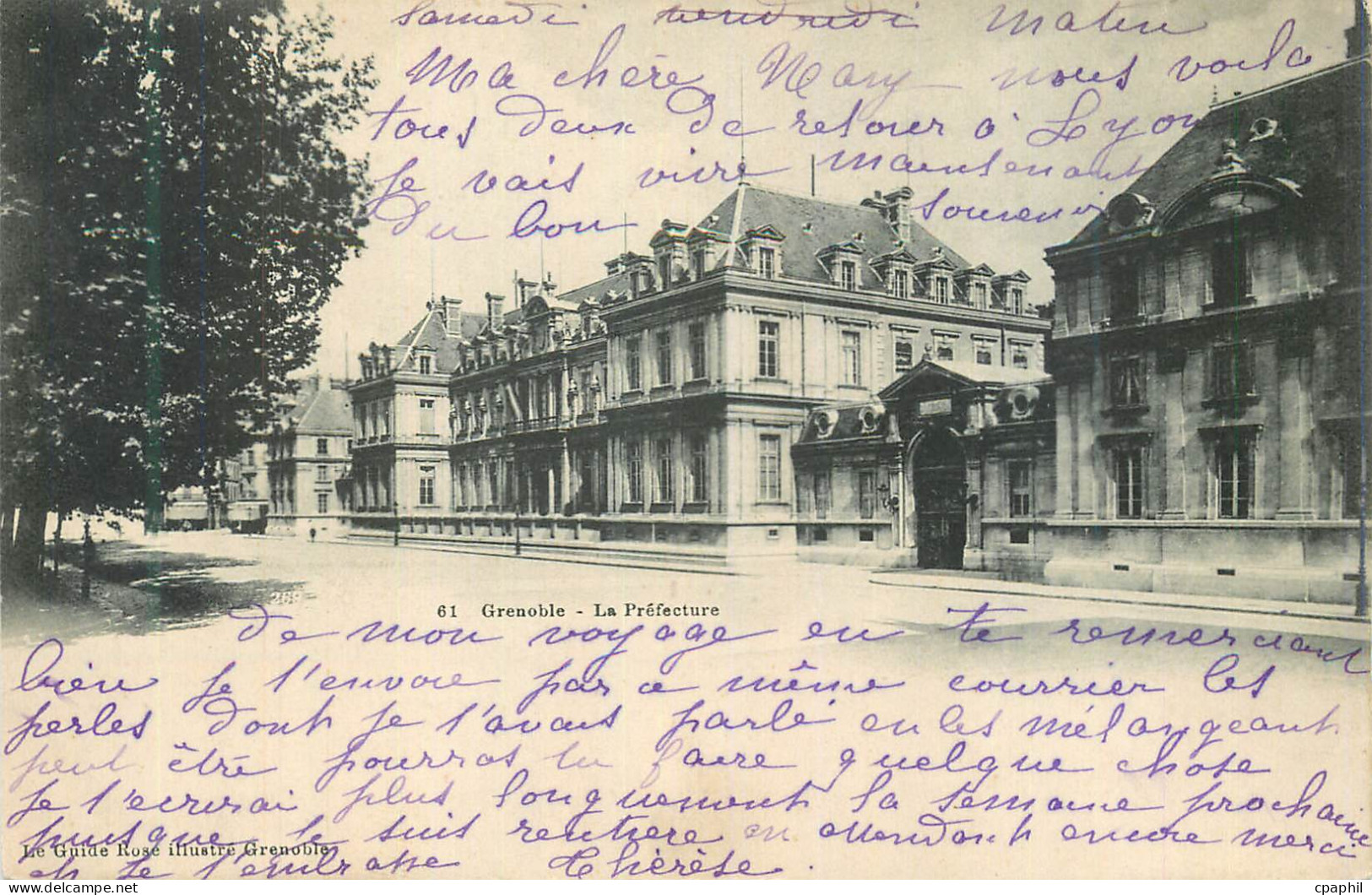CPA Grenoble La Prefecture (carte 1900)