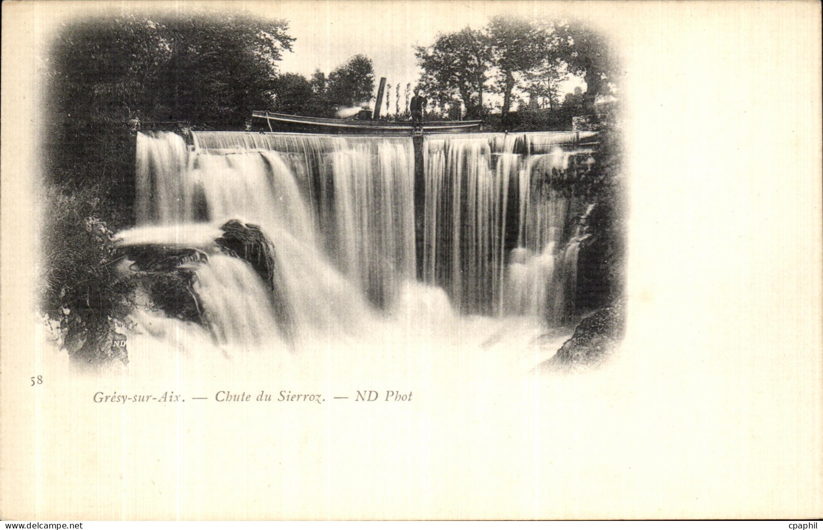 CPA Gresy Sur Aix Chute du Sierroz